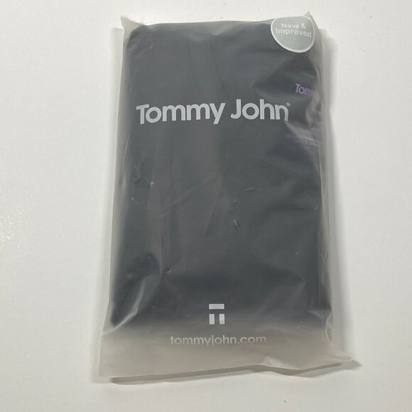 Tommy John Cool Cotton Crewneck T shirt Size Medium - Black - NWT - Picture 2 of 5